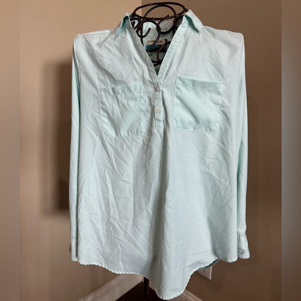 Magellan Outdoors Women's Cute Catch Henley Long Sleeve Fishing Shirt